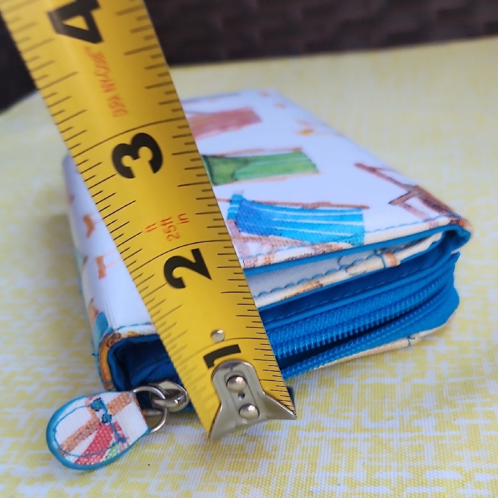 Source Unknown Canvas Wallet with Multicolor Beac… - image 15